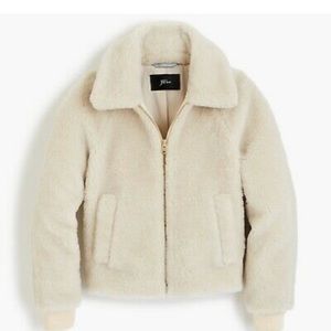 J Crew Plush Bomber Jacket, Brand New with Tags